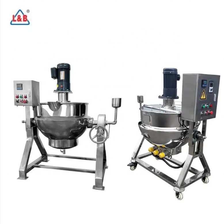 Tilt Jacketed Kettle Untuk Pemanasan Dan Pencampuran Saus Tingkatkan