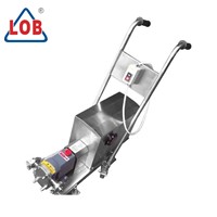 Lobe pump with trolley