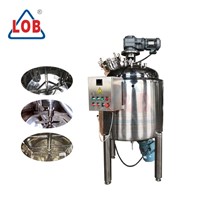 Mixing tank with bottom homogenizer